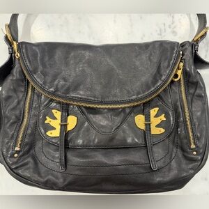 Black Marc by Marc Jacob’s Petal to the Metal  Bag with Gold Accents